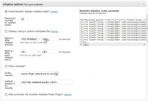 Yet Another Related Posts Plugin